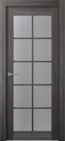PALLADIO 10 LITE VETRO GRAY OAK SWING BELLDINNI MODERN INTERIOR DOOR - 1