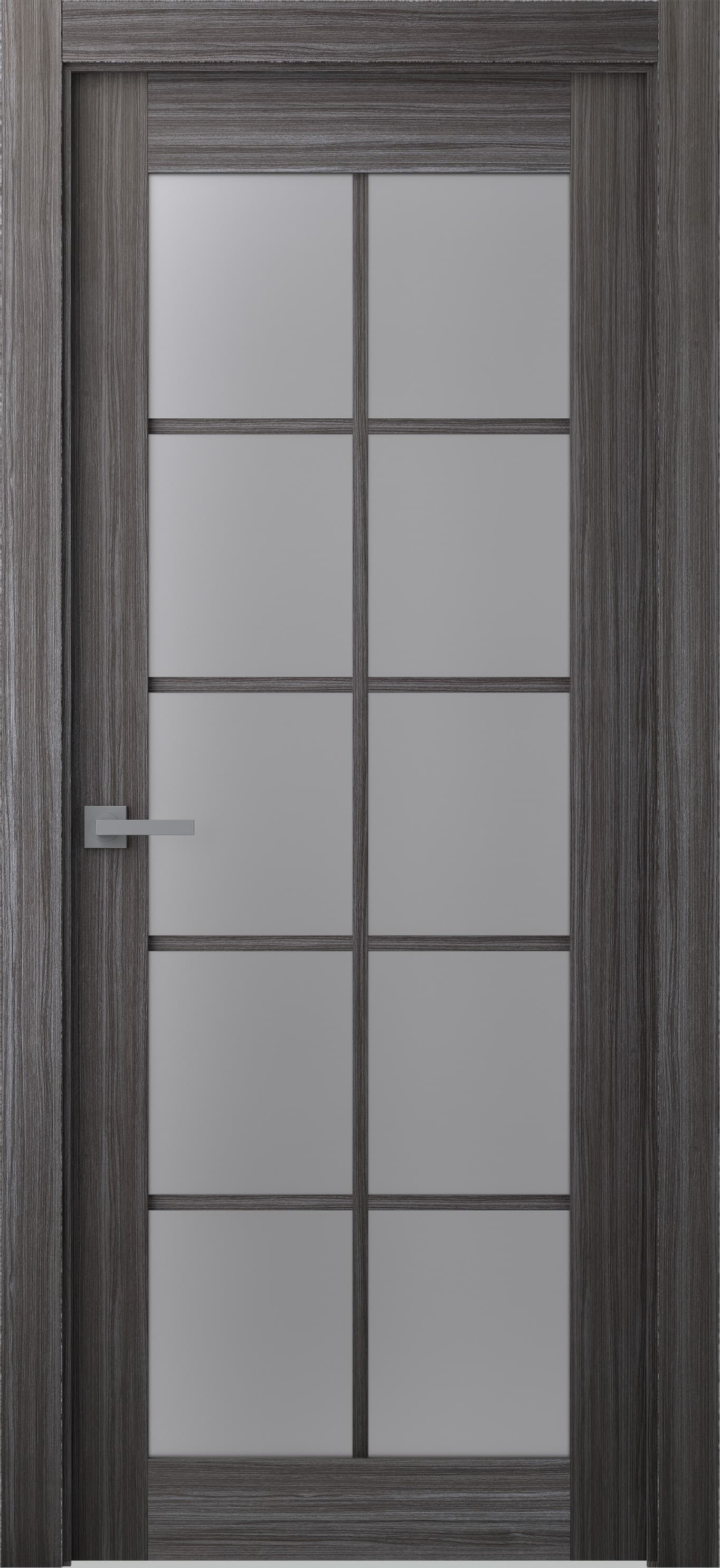 PALLADIO 10 LITE VETRO GRAY OAK SWING BELLDINNI MODERN INTERIOR DOOR - 1