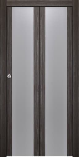 PALLADIO 202 VETRO GRAY OAK BI-FOLD BELLDINNI MODERN INTERIOR DOOR - 1