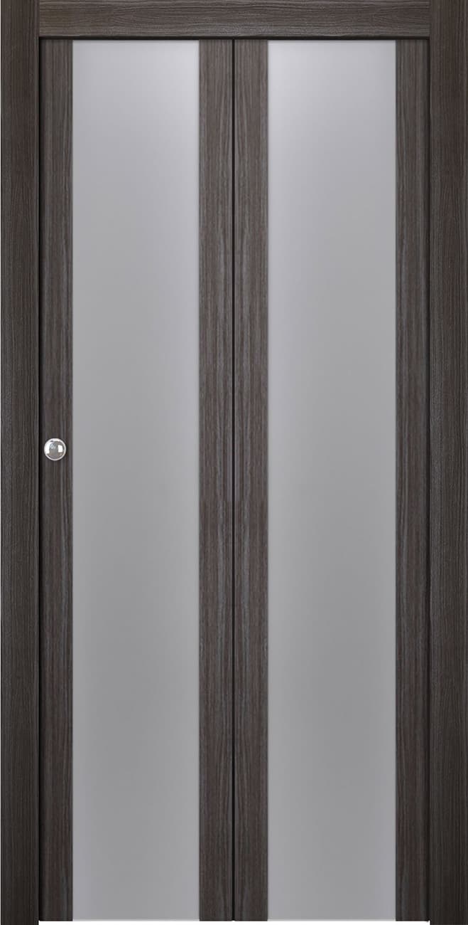 PALLADIO 202 VETRO GRAY OAK BI-FOLD BELLDINNI MODERN INTERIOR DOOR - 1