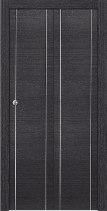 AVANTI 2U BLACK APRICOT DOUBLE BI-FOLD BELLDINNI MODERN INTERIOR DOOR - 1