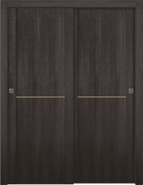 AVON 01 1H GOLD VERALINGA OAK BYPASS DOORS BELLDINNI MODERN INTERIOR DOOR - 1