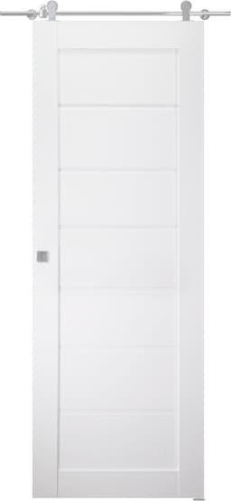 ALDA BIANCO NOBLE BARN BELLDINNI MODERN INTERIOR DOOR - 1
