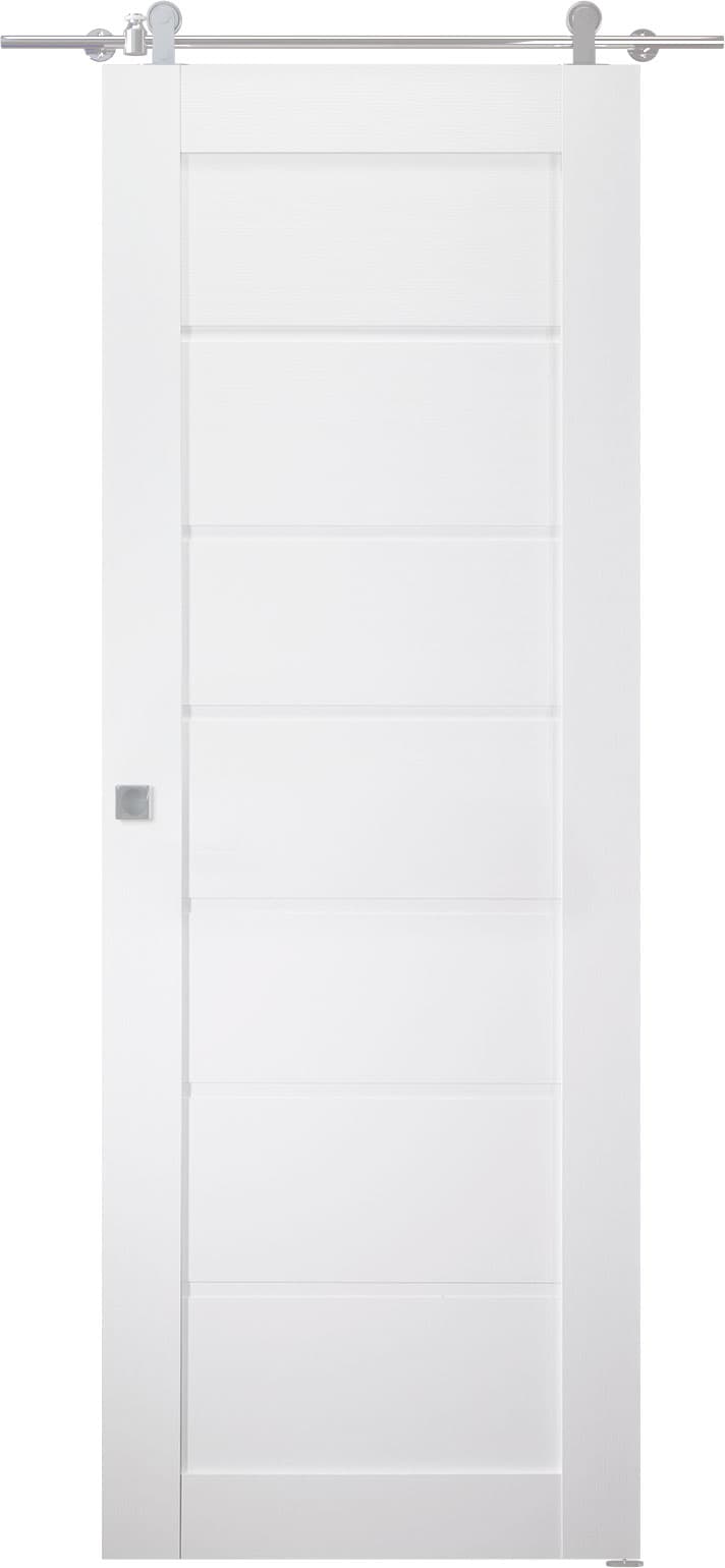 ALDA BIANCO NOBLE BARN BELLDINNI MODERN INTERIOR DOOR - 1