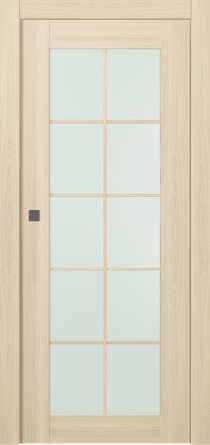 AVON 10 LITE VETRO LOIRE ASH POCKET BELLDINNI MODERN INTERIOR DOOR - 1