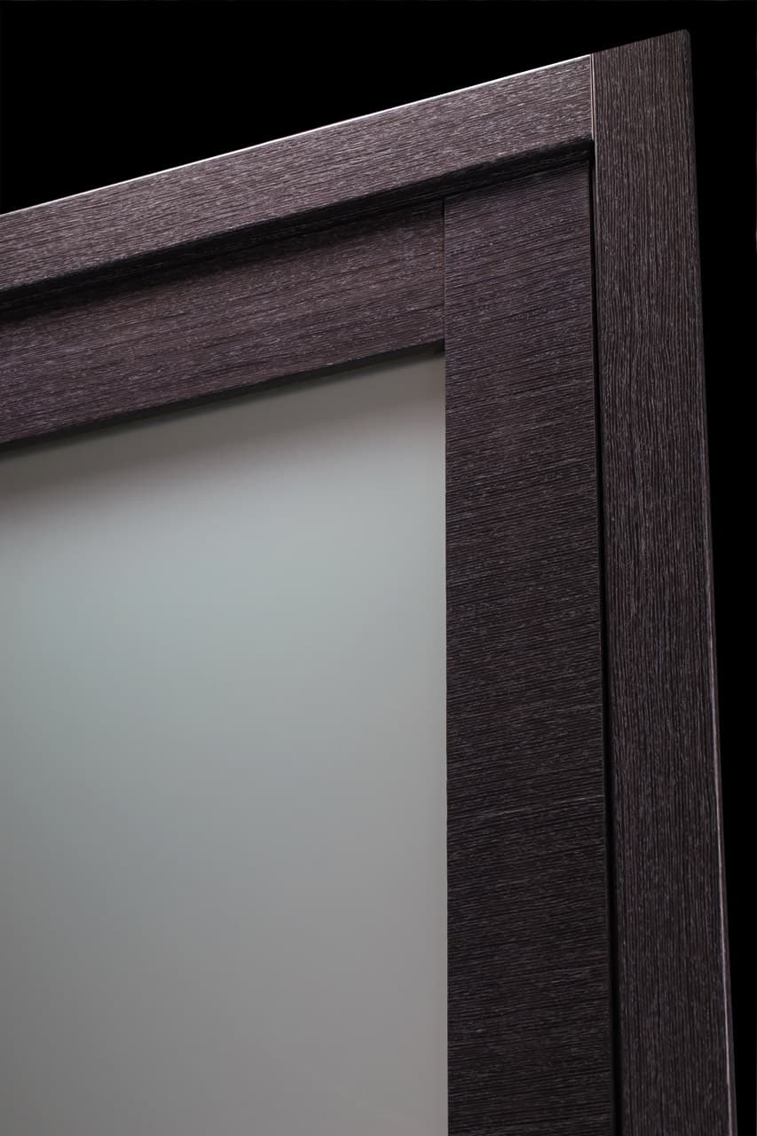 AVANTI 207 VETRO BLACK APRICOT INVISIBLE METAL FRAME BELLDINNI MODERN INTERIOR DOOR - 8