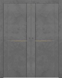AVON 01 1H GOLD DARK URBAN DOUBLE POCKET DOORS BELLDINNI MODERN INTERIOR DOOR - 1