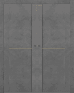AVON 01 1H GOLD DARK URBAN DOUBLE POCKET DOORS BELLDINNI MODERN INTERIOR DOOR - 1