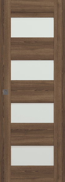 AVON 07-08 VETRO PECAN NUTWOOD MAGIC DOORS BELLDINNI MODERN INTERIOR DOOR - 1
