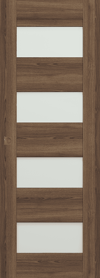 AVON 07-08 VETRO PECAN NUTWOOD MAGIC DOORS BELLDINNI MODERN INTERIOR DOOR - 1
