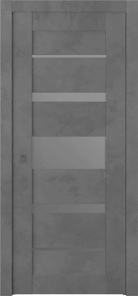 AVON 07-03 VETRO DARK URBAN POCKET BELLDINNI MODERN INTERIOR DOOR - 1