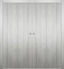 OPTIMA RIBEIRA ASH DOUBLE BI-FOLD BELLDINNI MODERN INTERIOR DOOR - 1