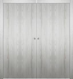 OPTIMA RIBEIRA ASH DOUBLE BI-FOLD BELLDINNI MODERN INTERIOR DOOR - 1