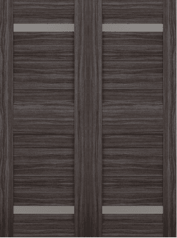 IMMA VETRO GRAY OAK DOUBLE BARN BELLDINNI MODERN INTERIOR DOOR - 2