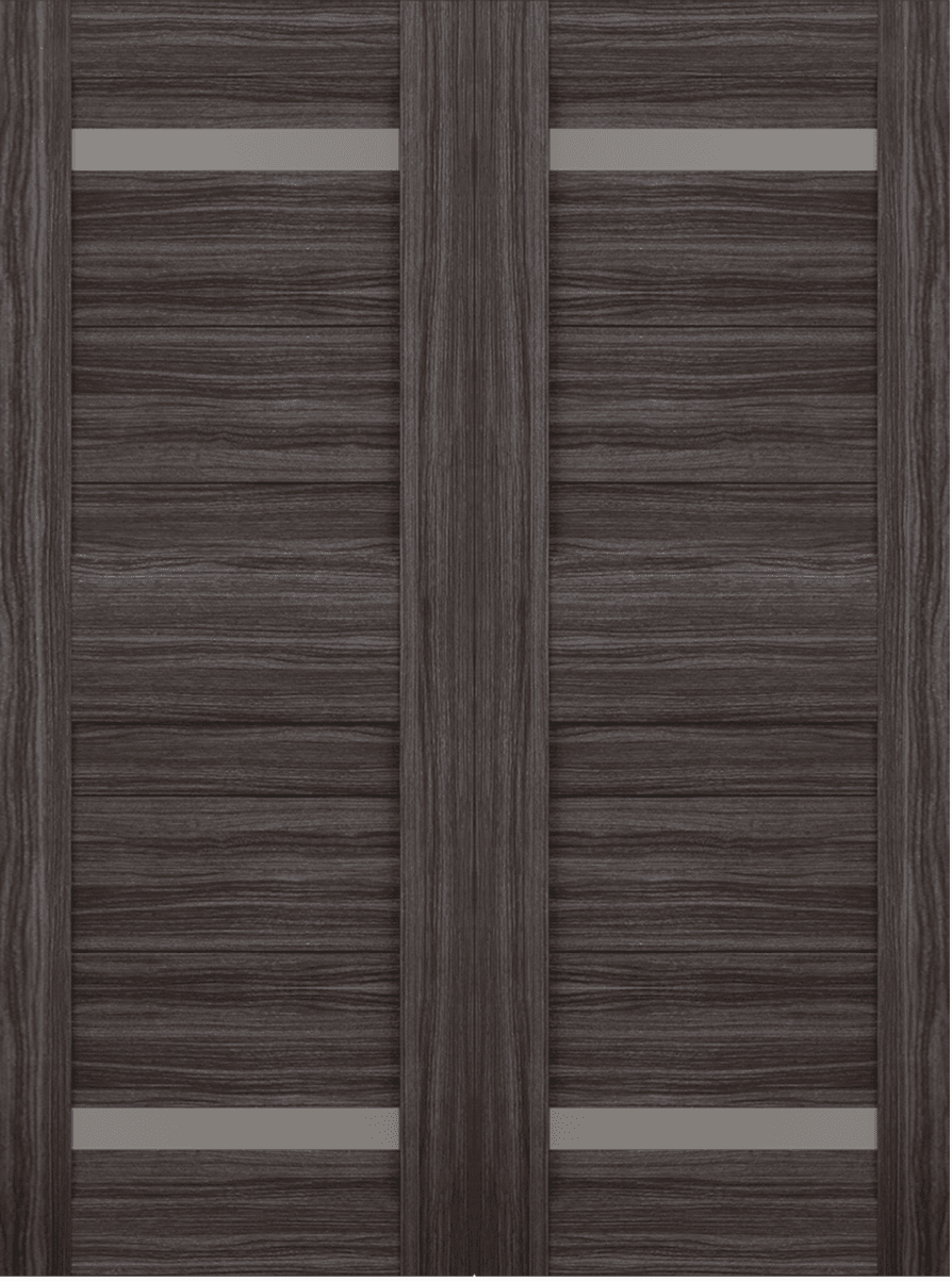 IMMA VETRO GRAY OAK DOUBLE BARN BELLDINNI MODERN INTERIOR DOOR - 2
