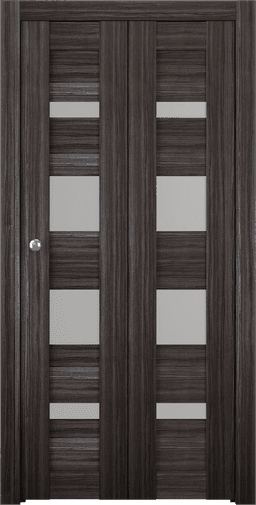 MIRELLA VETRO GRAY OAK BI-FOLD BELLDINNI MODERN INTERIOR DOOR - 1