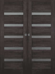 AVON 07-04 VETRO VERALINGA OAK DOUBLE MAGIC BELLDINNI MODERN INTERIOR DOOR - 1