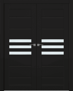 DOME VETRO BLACK MATTE CLOSET BELLDINNI MODERN INTERIOR DOOR - 1