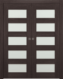 AVON 07-07 VETRO VERALINGA OAK DOUBLE POCKET DOORS BELLDINNI MODERN INTERIOR DOOR - 1