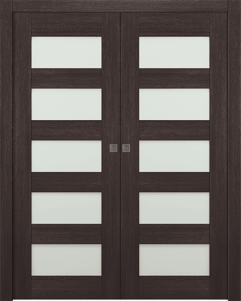 AVON 07-07 VETRO VERALINGA OAK DOUBLE POCKET DOORS BELLDINNI MODERN INTERIOR DOOR - 1