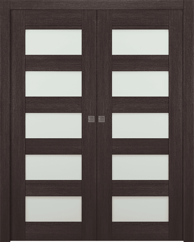 AVON 07-07 VETRO VERALINGA OAK DOUBLE POCKET DOORS BELLDINNI MODERN INTERIOR DOOR