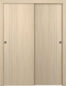 OPTIMA 2V LOIRE ASH BYPASS DOORS BELLDINNI MODERN INTERIOR DOOR - 1