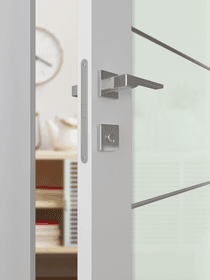 SMART PRO H3G 4H BLACK STRIPS VETRO POLAR WHITE SWING DOORS BELLDINNI MODERN INTERIOR DOOR - 3