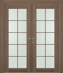 AVON 10 LITE VETRO PECAN NUTWOOD CLOSET BELLDINNI MODERN INTERIOR DOOR - 1