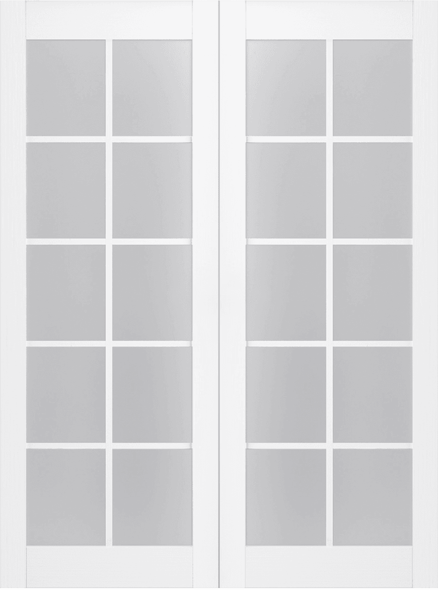 PALLADIO 10 LITE VETRO BIANCO NOBLE DOUBLE BELLDINNI MODERN INTERIOR DOOR - 2