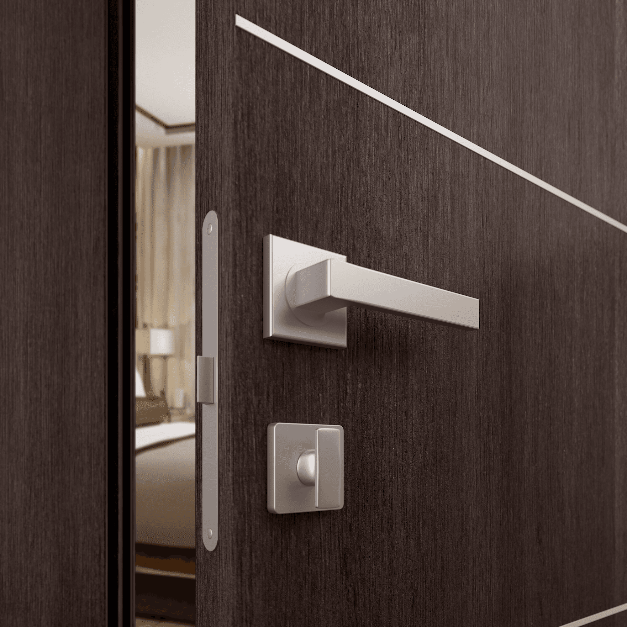 AVON 07 4H VERALINGA OAK INVISIBLE METAL FRAME BELLDINNI MODERN INTERIOR DOOR - 3