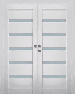 LEORA VETRO BIANCO NOBLE CLOSET BELLDINNI MODERN INTERIOR DOOR - 1