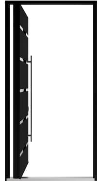 Single pivot metal-aluminum modern exterior door Axis 1115 - 6
