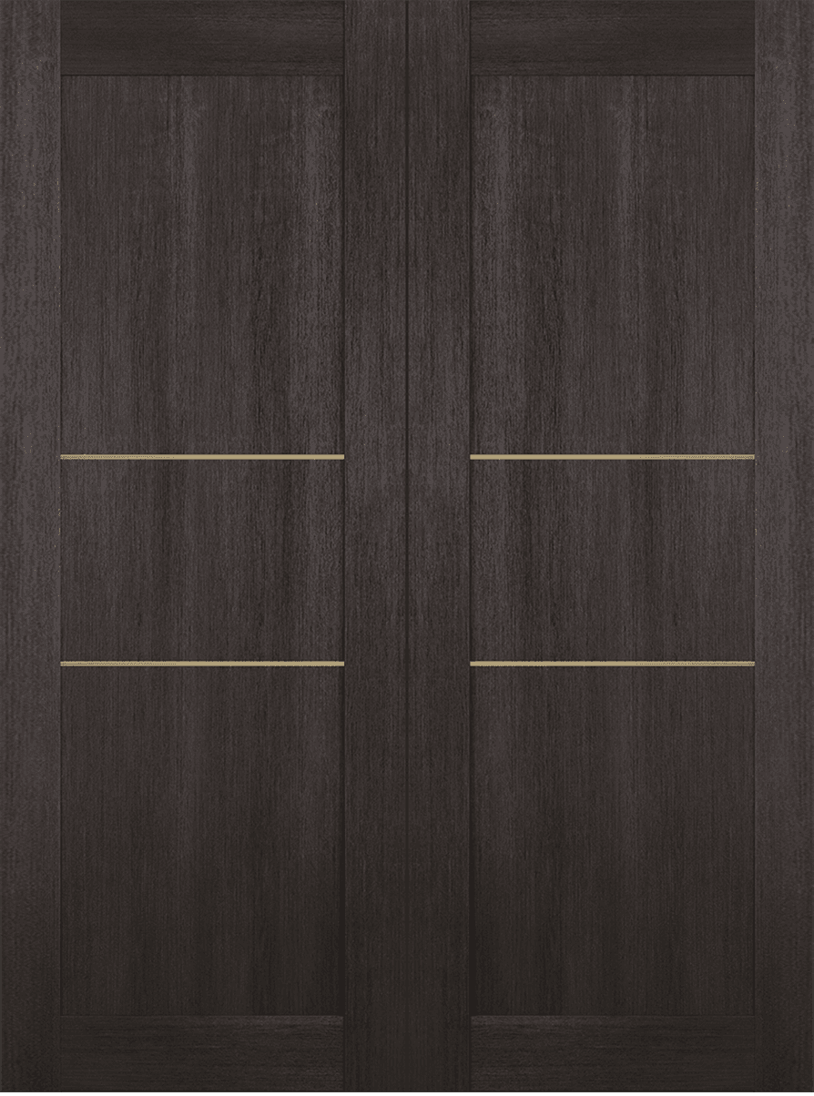 AVON 07 2H GOLD VERALINGA OAK DOUBLE BI-FOLD BELLDINNI MODERN INTERIOR DOOR - 2