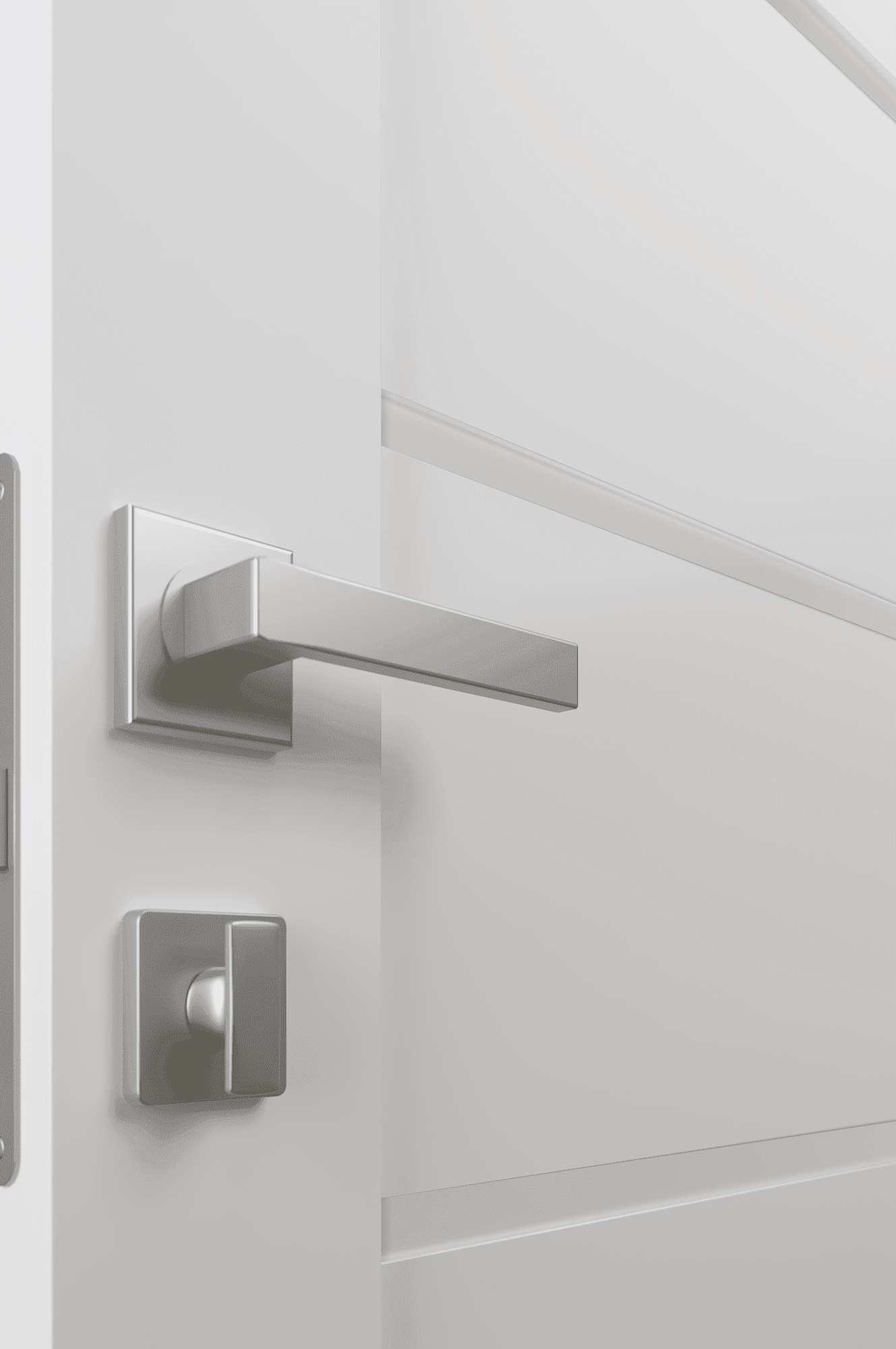 DOME VETRO SNOW WHITE DOUBLE BELLDINNI MODERN INTERIOR DOOR - 2