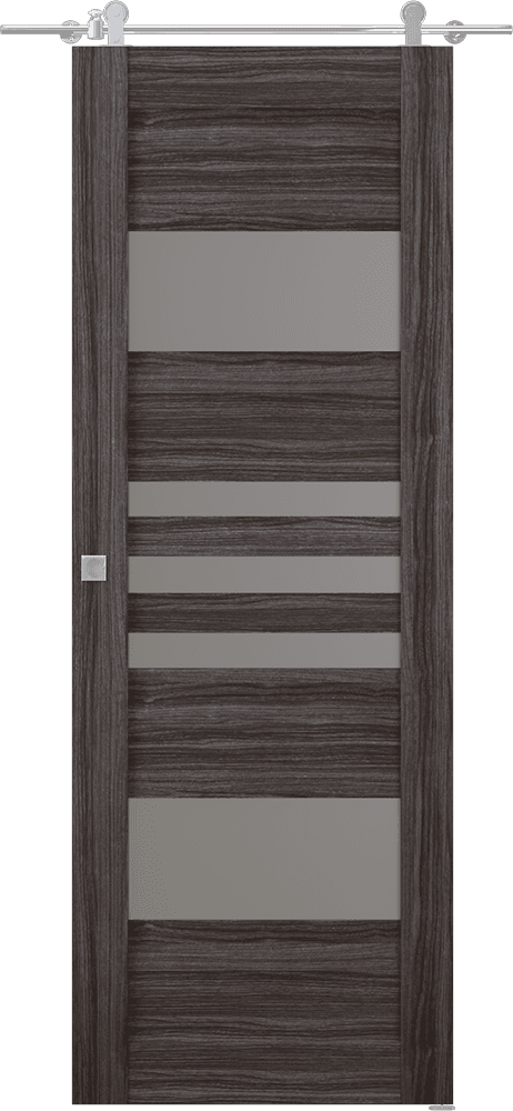 LETI VETRO GRAY OAK BARN BELLDINNI MODERN INTERIOR DOOR - 1