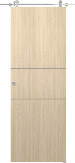 OPTIMA 2H LOIRE ASH DOUBLE BARN DOORS BELLDINNI MODERN INTERIOR DOOR - 1