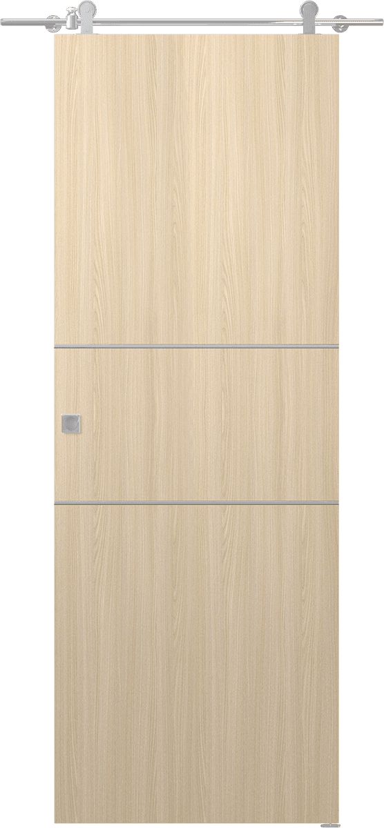 OPTIMA 2H LOIRE ASH DOUBLE BARN DOORS BELLDINNI MODERN INTERIOR DOOR - 1