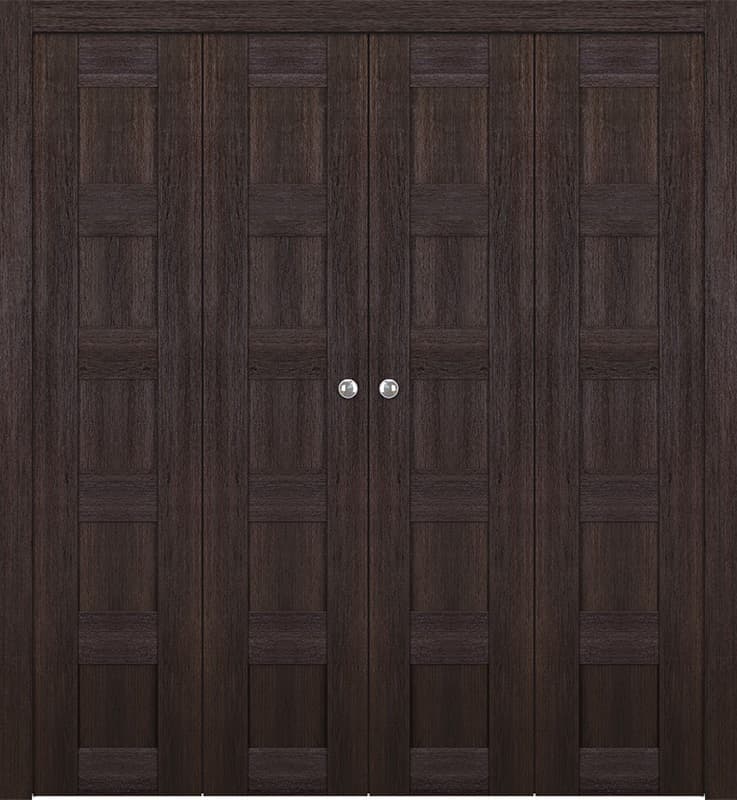 AVON 07 4R VERALINGA OAK DOUBLE BI-FOLD BELLDINNI MODERN INTERIOR DOOR - 1