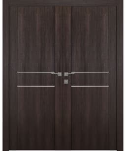 AVON 01 2HN VERALINGA OAK DOUBLE BELLDINNI MODERN INTERIOR DOOR - 1