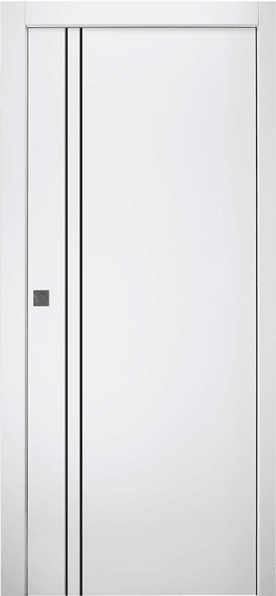 SMART PRO 2V BLACK POLAR WHITE POCKET DOORS BELLDINNI MODERN INTERIOR DOOR - 1
