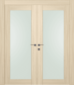 AVON 207 VETRO LOIRE ASH DOUBLE DOORS BELLDINNI MODERN INTERIOR DOOR - 1