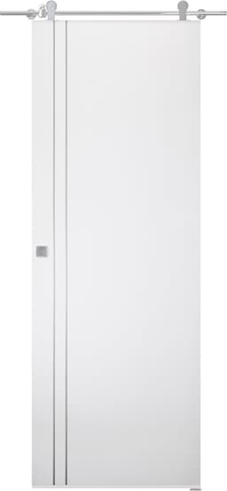 PALLADIO 2V BIANCO NOBLE BARN BELLDINNI MODERN INTERIOR DOOR - 1
