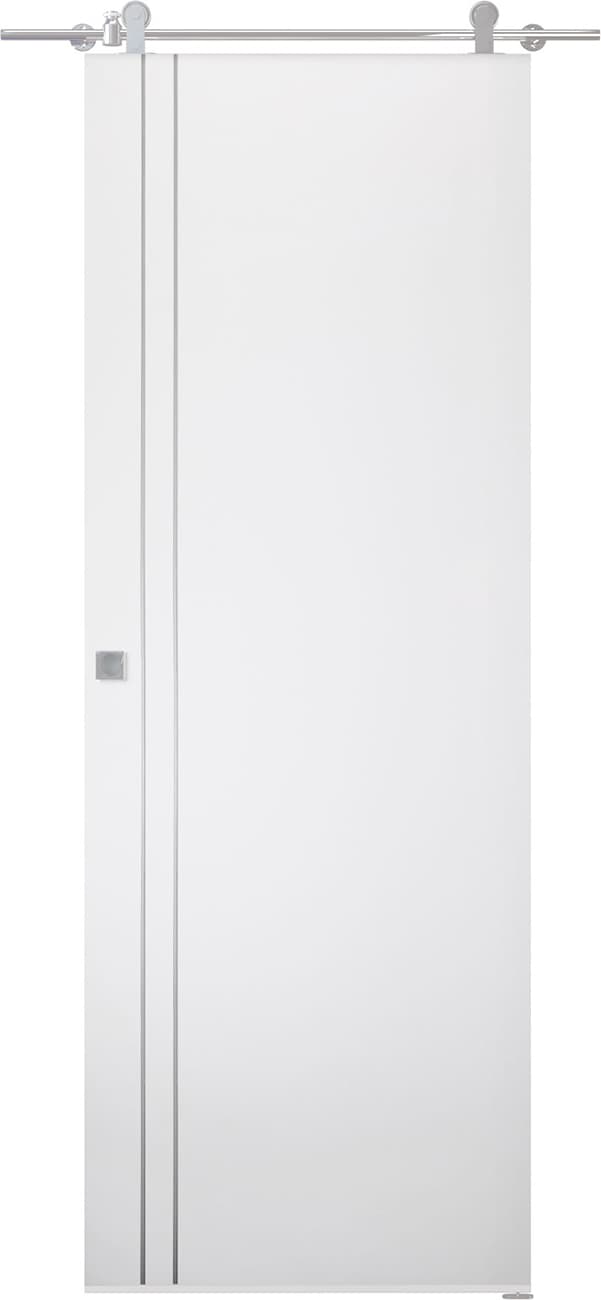 PALLADIO 2V BIANCO NOBLE BARN BELLDINNI MODERN INTERIOR DOOR - 1