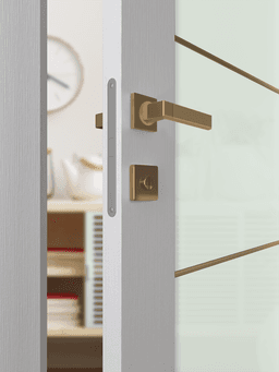 PALLADIO 202 4H GOLD STRIPS VETRO BIANCO NOBLE CLOSET DOORS BELLDINNI MODERN INTERIOR DOOR - 2