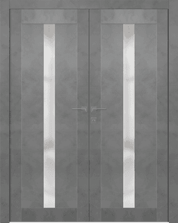 AVON 101 VETRO DARK URBAN DOUBLE DOORS BELLDINNI MODERN INTERIOR DOOR - 1