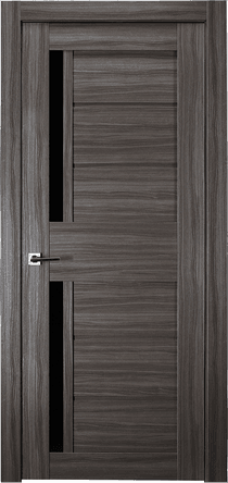 ESTA BLACK VETRO GRAY OAK SWING BELLDINNI MODERN INTERIOR DOOR - 1