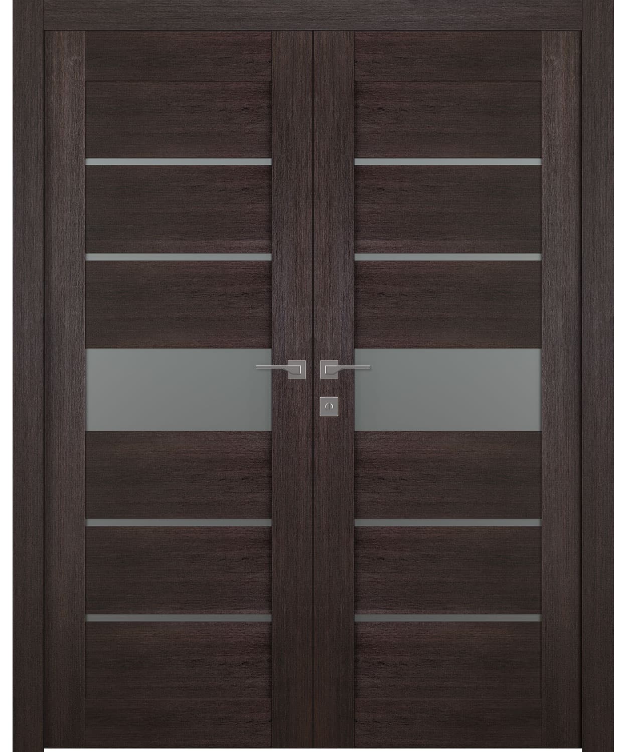 AVON 07-06 VETRO VERALINGA OAK DOUBLE BELLDINNI MODERN INTERIOR DOOR - 1
