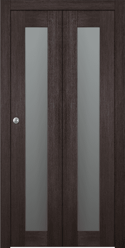AVON 207 VETRO VERALINGA OAK BI-FOLD BELLDINNI MODERN INTERIOR DOOR - 1