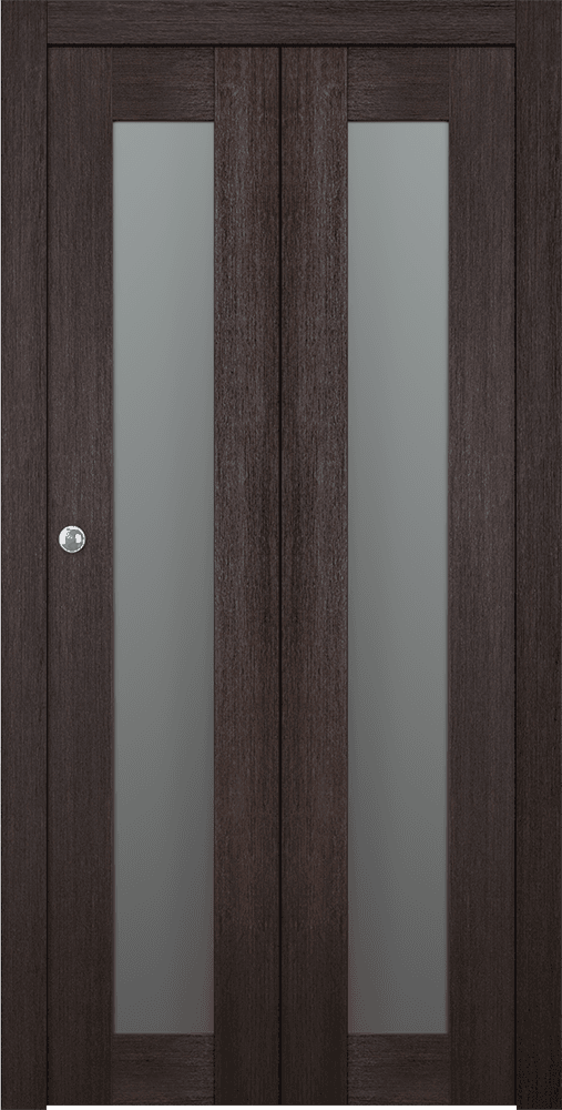 AVON 207 VETRO VERALINGA OAK BI-FOLD BELLDINNI MODERN INTERIOR DOOR - 1