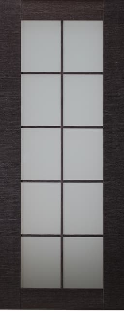 AVANTI 10 LITE VETRO BLACK APRICOT SLAB BELLDINNI MODERN INTERIOR DOOR - 1